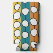 MCM kleurrijke lijnen Seltzer Blikjeskoeler (Achterkant)