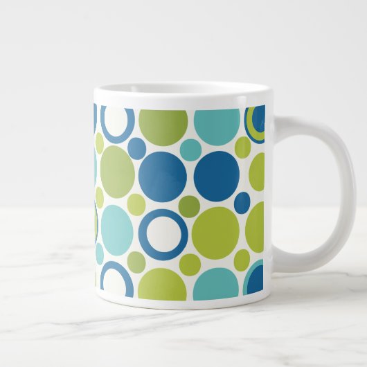 MCM Limoen en Aqua Bubble Grote Koffiekop (Rechts)