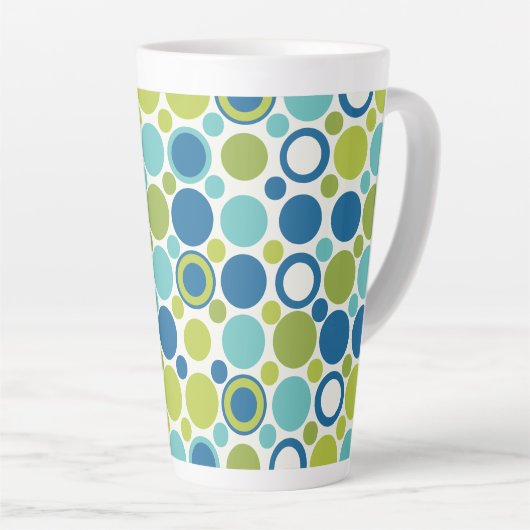 MCM Limoen en Aqua Bubble Latte Mok (Rechterhoek)