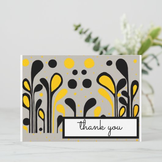 MCM MCM Matig schilderen Lollipops Goud Zwart Bedankkaart (Staand voorkant)