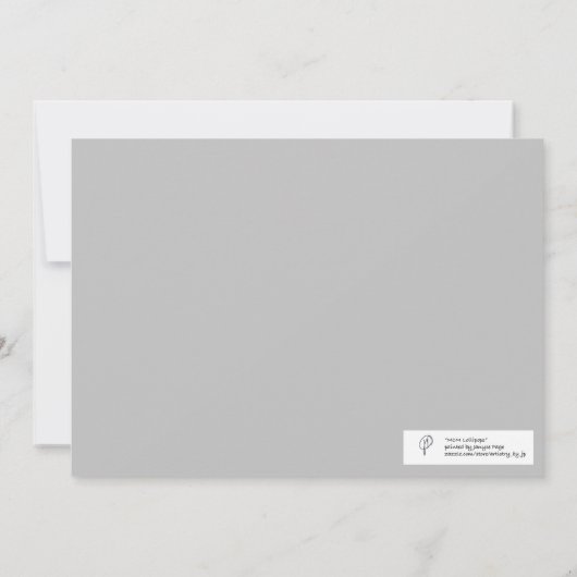 MCM MCM Matig schilderen Lollipops Goud Zwart Bedankkaart (Achterkant)