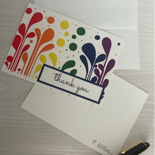 MCM MCM MCM MCM Moderne Lollipops Hartelijk dank Bedankkaart