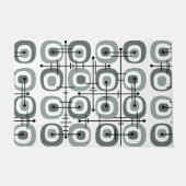 MCM Mideeuw Abstract Patroon Grijs Deurmat (Voorkant)