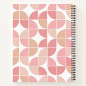 MCM Mod Circles Patroon mauve en blush roze Notitieboek (Achterkant)