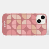 MCM Mod Circles Patroonpatroon roos puin en wazig  Case-Mate iPhone Case (Achterkant (horizontaal))