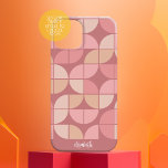 MCM Mod Circles Patroonpatroon roos puin en wazig  Case-Mate iPhone 14 Hoesje<br><div class="desc">Een modern patroon uit het midden van de eeuw met kwart cirkels in een funky, retro patroon. Het minimale ontwerp omvat een combinatie van roos goud, wazige roze en pastelkleuren. U kunt jouw naam op de bodem in een eenvoudige, sans serif doopvont toevoegen. Voor geavanceerde gebruikers, kunt u om het...</div>