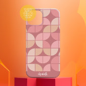 MCM Mod Circles Patroonpatroon roos puin en wazig  Case-Mate iPhone Case