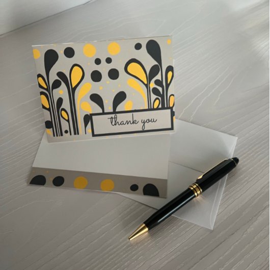 MCM Moderne Lollipops en Stippen Gold Black Bedankkaart