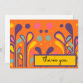 MCM Moderne Lollipops Oranje Multi Bedankkaart (Voorkant / Achterkant)