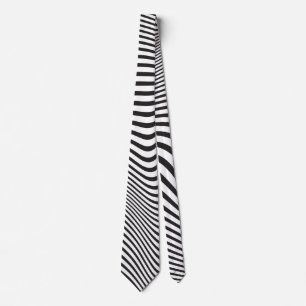 MCM Op-Art 60s Zwart Wit Modern MOD Stropdas