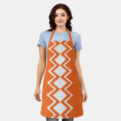 MCM Oranje terracotta midden-eeuws motief Schort (Gedragen)