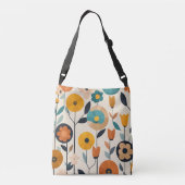 MCM Pop Art Kleurrijke Bloemen Crossbody Tas (Achterkant)