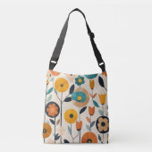 MCM Pop Art Kleurrijke Bloemen Crossbody Tas (Voorkant)