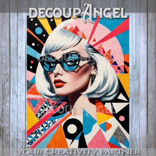 MCM Portret van de vrouw Decoupage Tissuepapier