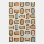 MCM-rechthoeken uit de Middeleeuwse eeuw, multicol Theedoek (Verticaal)