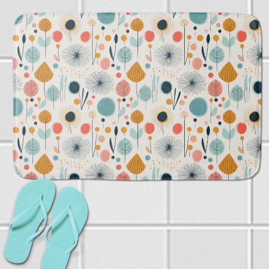 MCM retro botanisch patroon Badmat