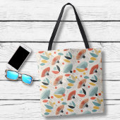 MCM retro botanisch patroon Tote Bag
