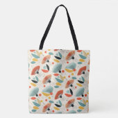 MCM retro botanisch patroon Tote Bag (Voorkant)