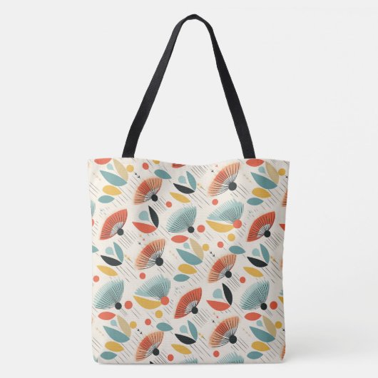 MCM retro botanisch patroon Tote Bag (Achterkant)