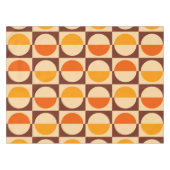 MCM Retro Geometrisch Halfvierkant en Cirkelpatroo Tafelkleed (Voorkant (Horizontaal))