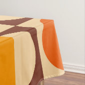 MCM Retro Geometrisch Halfvierkant en Cirkelpatroo Tafelkleed (Voorbeeld)