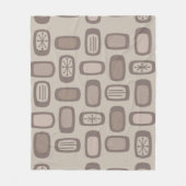 MCM Ronde rechthoeken uit de Middeleeuwen Fleece Deken (Voorkant)