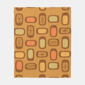 MCM Ronde rechthoeken uit de Middeleeuwen Fleece Deken (Voorkant)