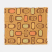 MCM Ronde rechthoeken uit de Middeleeuwen Fleece Deken (Voorkant (Horizontaal))