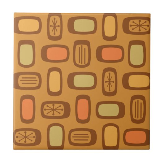 MCM Ronde rechthoeken uit de Middeleeuwen Tegeltje (Voorkant)