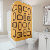 MCM Ronde Sinaasappels middeleeuwse rechthoeken Douchegordijn (In situ)