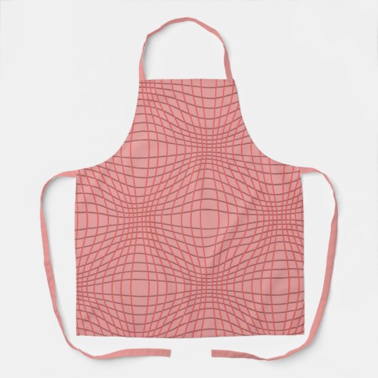 MCM Roze Mid-Century modern cirkelpatroon Schort (Voorkant)