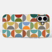 MCM Semicircles Grote Patroon Kleur op Crème Case-Mate iPhone Case (Achterkant (horizontaal))