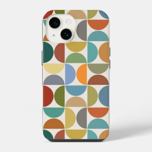 MCM Semicircles Grote Patroon Kleur op Crème iPhone 14 Hoesje