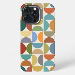 MCM Semicircles Grote Patroon Kleur op Crème iPhone 13 Pro Hoesje