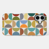 MCM Semicircles Grote Patroon Kleur op Crème iPhone Hoesje (Achterkant horizontaal)