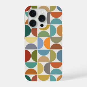 MCM Semicircles Grote Patroon Kleur op Crème iPhone 15 Pro Case