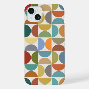 MCM Semicircles Grote Patroon Kleur op Crème iPhone 15 Plus Case