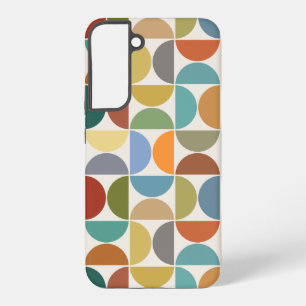 MCM Semicircles Grote Patroon Kleur op Crème Samsung Galaxy Hoesje