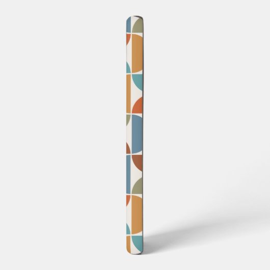 MCM Semicircles Grote Patroon Kleur op Crème Samsung Galaxy Hoesje (Linkerkant)