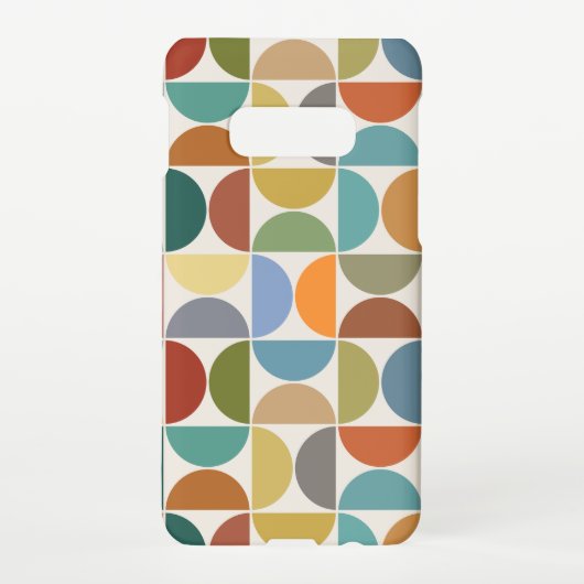 MCM Semicircles Grote Patroon Kleur op Crème Samsung Galaxy Hoesje (Achterkant)