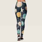 MCM Space Age Planeten en Sterren Leggings (Achterkant)