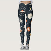 MCM Space Age Planeten en Sterren Leggings (Voorkant)