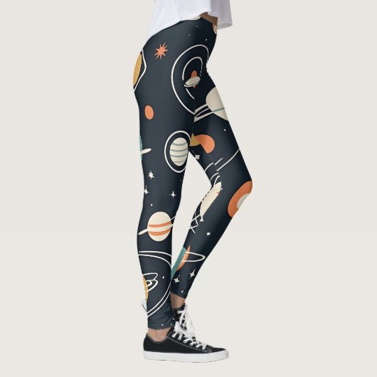 MCM Space Age Planeten en Sterren Leggings (Rechts)