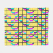 MCM Tic-Tac-Toe Fleece Deken (Voorkant (Horizontaal))