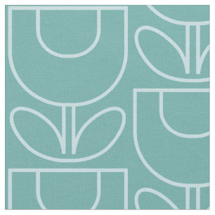 MCM Tulip Aqua Stof