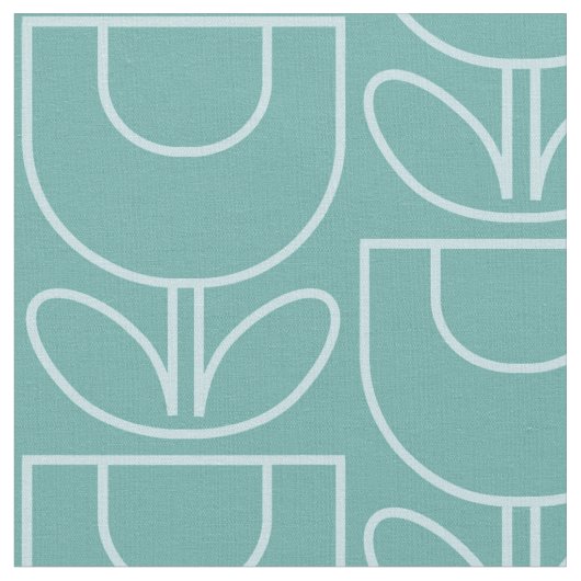 MCM Tulip Aqua Stof (Close Up)