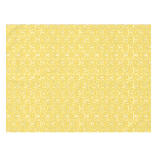 MCM Tulip Yellow Tablecloth Tafelkleed (Voorkant (Horizontaal))