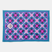 MCM Vibrant Retro Diamant Patroon Thee Theedoek (Horizontaal)