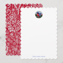 MCM vogel paisley wenskaart 