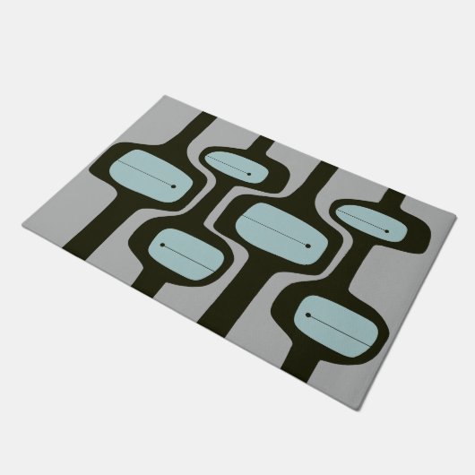 MCM WELKOMSTMAT - blauw en grijs Deurmat (Schuin)